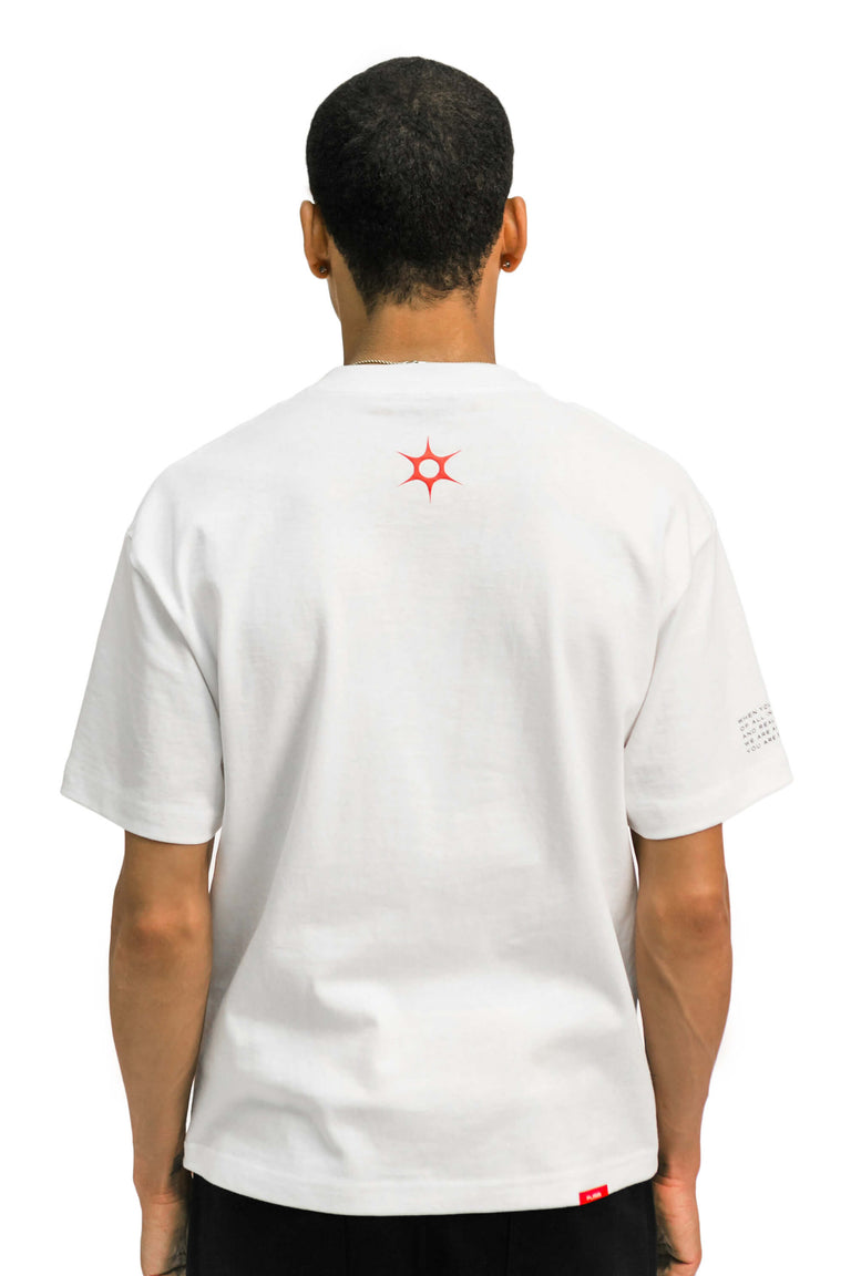 "Set Yourself Free" Mantra Logo Tee - White