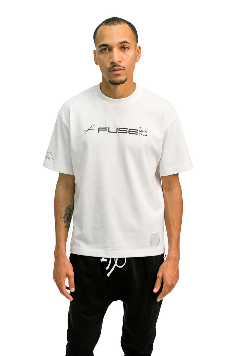 "Set Yourself Free" Mantra Logo Tee - White
