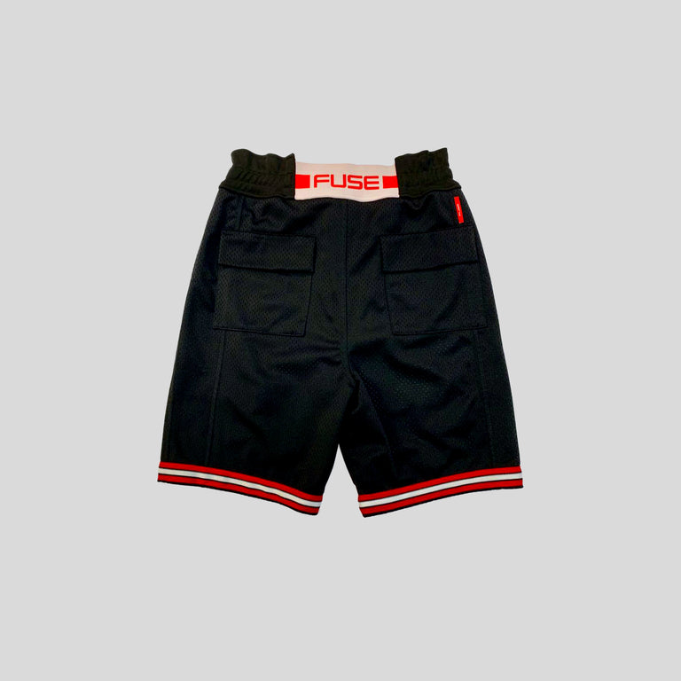 Signature Logo Mesh Shorts - Black