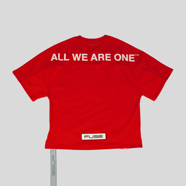 "All We Are One" Oversized Jersey - Red