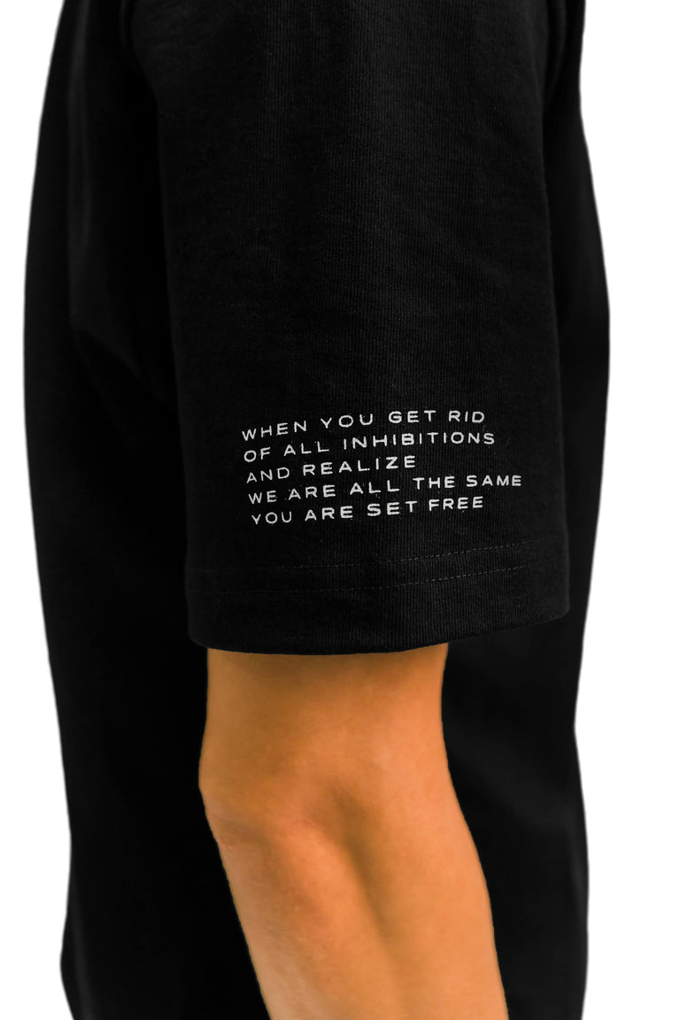"Set Yourself Free" Mantra Logo Tee - Black