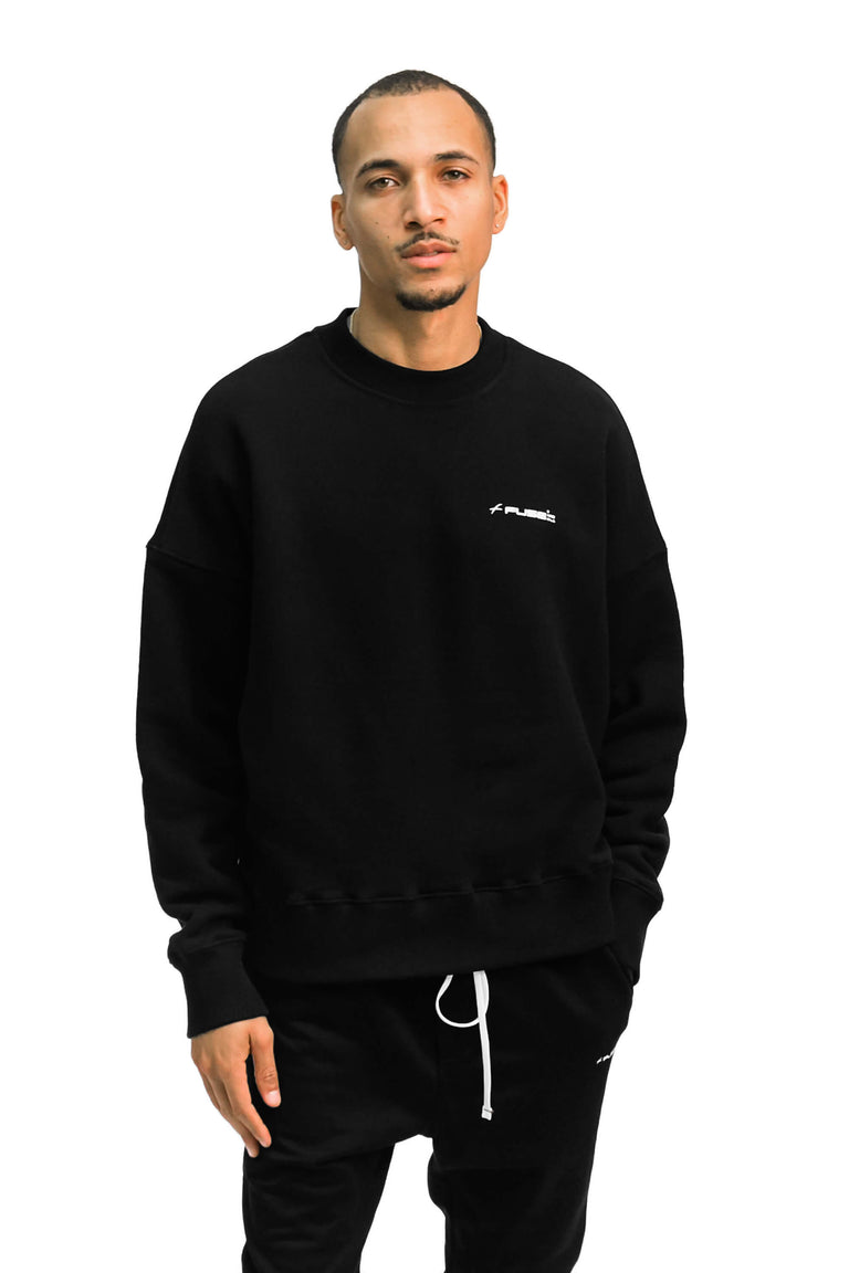 Red Box Bird Sweatshirt - Black