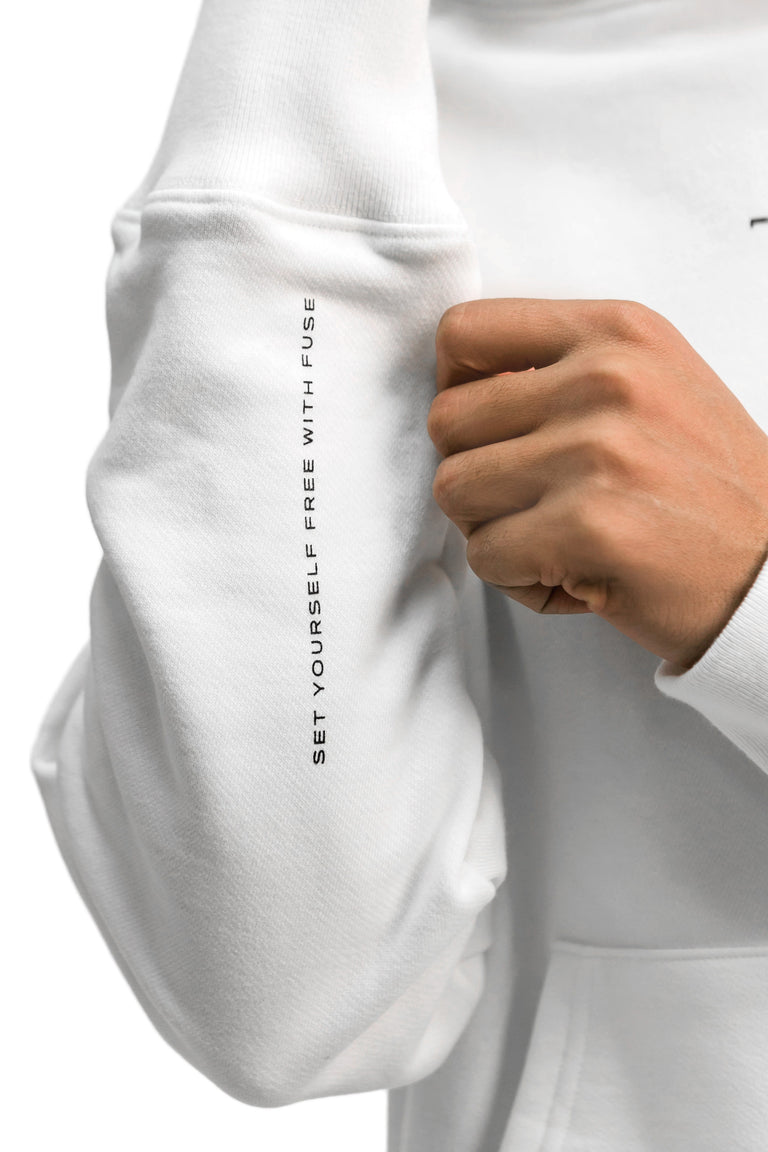 "Set Yourself Free" Hoodie - White