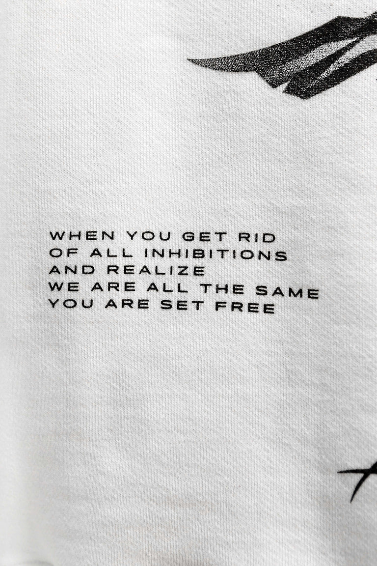 "Set Yourself Free" Hoodie - White