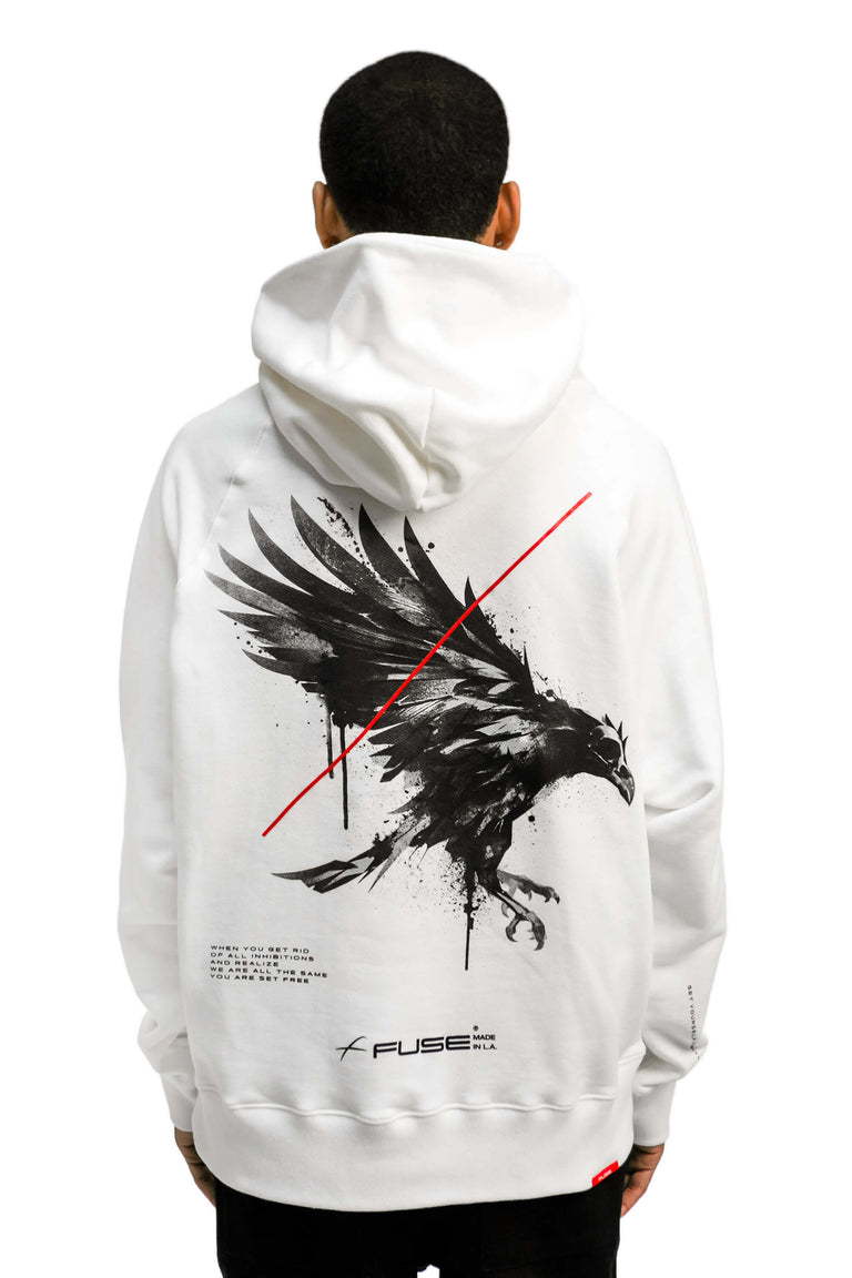 "Set Yourself Free" Hoodie - White