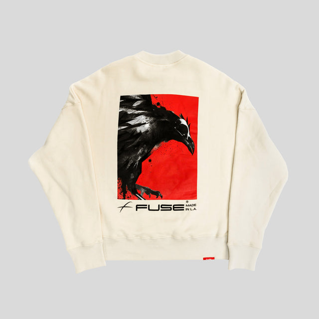 Red Box Bird Sweatshirt - Off White