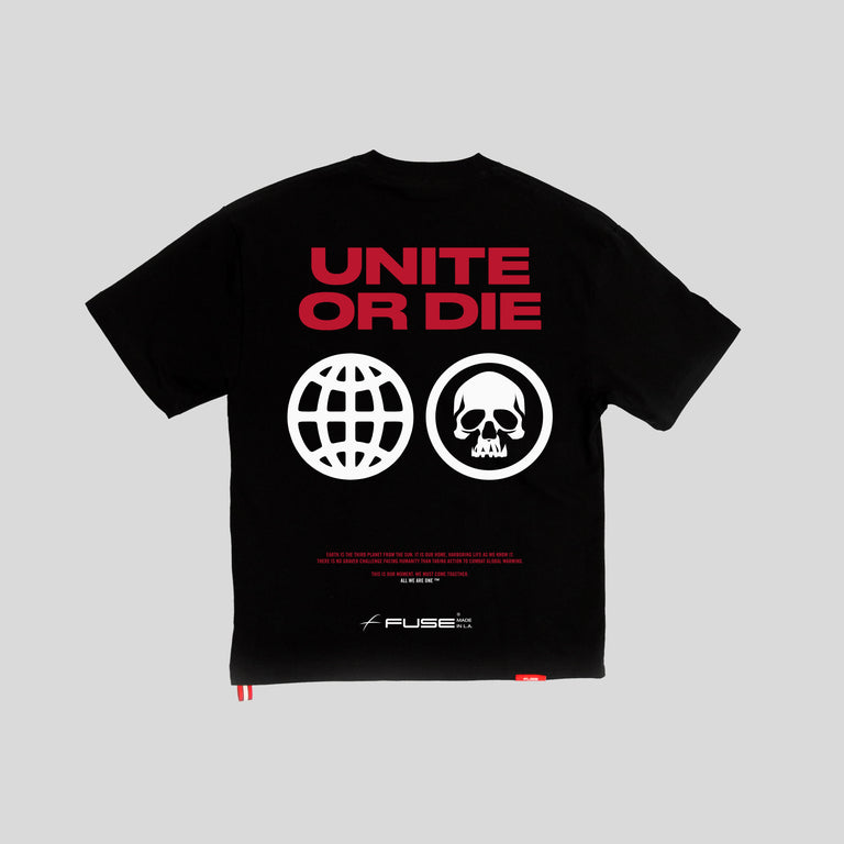 "Unite Or Die" Tee - Black